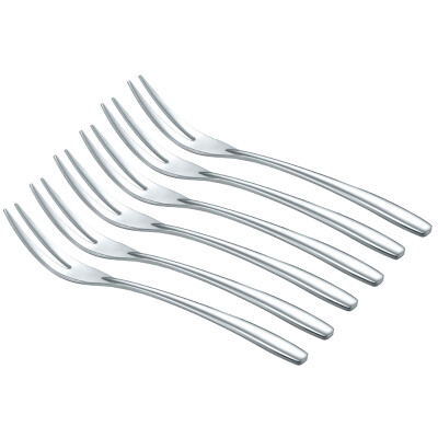 

Road card cool (LUCUKU) 304 stainless steel fruit knife food signature heart cake fork fork seven sets