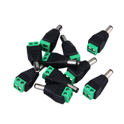 

10x 12V Male 2.1x5.5mm DC Power Jack Plug Adapter Connector for CCTV