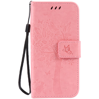 

Pink Tree Design PU кожа флип крышку кошелек карты держатель чехол для IPHONE 7