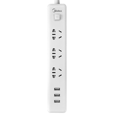 

Midea Midea B1C03U3L30 3 hole USB 5V26A smart charge 3 bit 3 m socket child protection door insert plug-in board trolley board