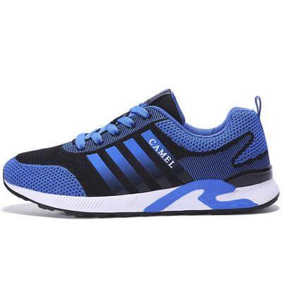 

Camel (CAMEL) sports shoes men's running shoes non-slip breathable A712384015 black / sky blue 43