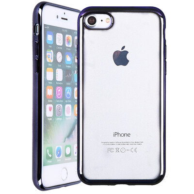 

Weiji iPhone 7 Drop Mobile Shell Apple 7 Силиконовый чехол Plate Прозрачная мягкая оболочка 4,7 дюйма черная Применимо 7