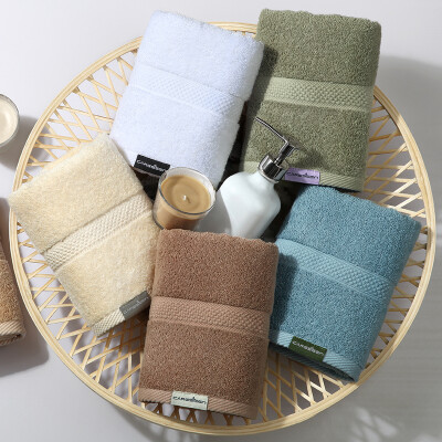 

Jingdong Supermarket Cornell canasin towel home textile five-star hotel towel cotton plus thickened towel two pieces of white light yellow 180g 75 40cm