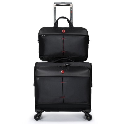 

SWISSGEAR Trolley Case Business Boarding Box Suitcase Multifunctional Luggage 16-inch Zipper Trolley Case 14 &quotLaptop Case ​​Bags Wrap Bag SA-1205 Black