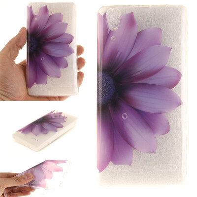 

Half flower Pattern Soft Thin TPU Rubber Silicone Gel Case Cover for Lenovo K3/A6000