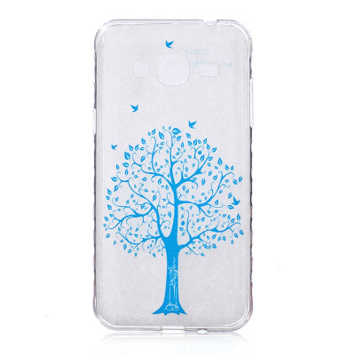 

Blue tree Pattern Soft Thin TPU Rubber Silicone Gel Case Cover for SAMSUNG GALAXY J3