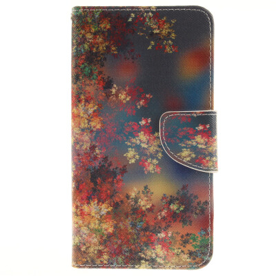 

Colorful flowers Design PU Leather Flip Cover Wallet Card Holder Case for LG G3 Stylus D690