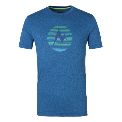 

[Jingdong supermarket] marmot Marmot quick dry T-shirt men's breathable sweat round neck short-sleeved clothing F54880 is blue S