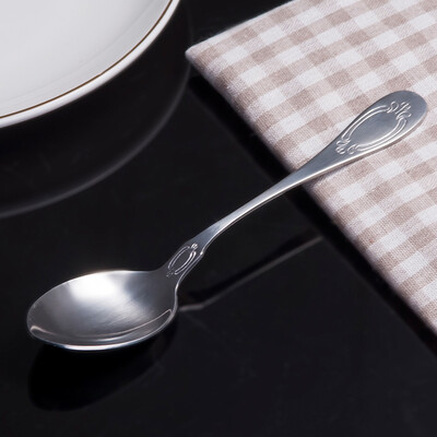 

New bridge Cenka spoon stainless steel thick soup spoon spoon Western spoon meal spoon