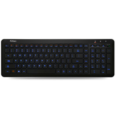 

Fuller (Fühlen) L460S Smart Blue Backlight Wireless Membrane Keyboard Mute Keyboard Home Laptop Office Office Black