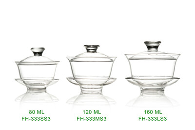 

китайский чай gaiwan 80ml fh-333ss3 делятся на прозрачное стекло