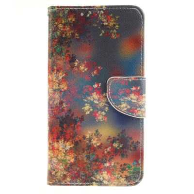 

Colorful flowers Design PU Leather Flip Cover Wallet Card Holder Case for LG G4 Stylus/LS770