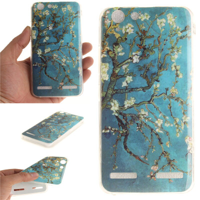 

Apricot tree Pattern Soft Thin TPU Rubber Silicone Gel Case Cover for Lenovo VIBE K5