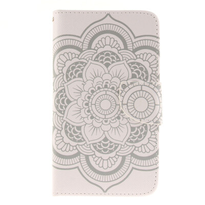 

White flowers Design PU Leather Flip Cover Wallet Card Holder Case for ASUS ZenFone5