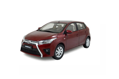 

118 scale Toyota Yaris L 2014 diecast model car red