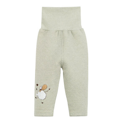 

Xin Song baby color cotton warm dual-use crotch belly pants newborns autumn and winter thickening color cotton underwear pants natural green lamb D023B73 / 47