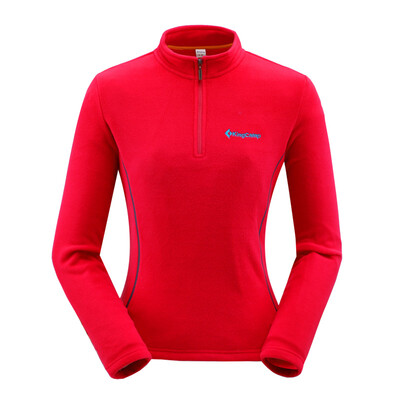 

Kung (KingCamp) outdoor fleece clothing men and women hedge fleece sweater women KWE560 red S