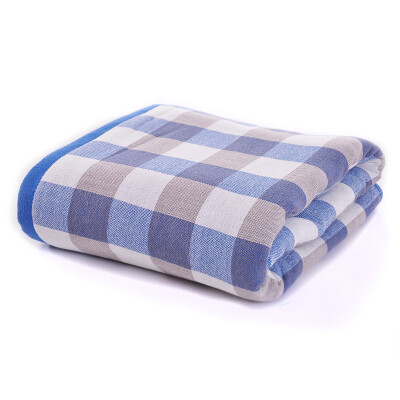 

【Jingdong Supermarket】 Yongliang towel home textiles A cotton cloth square large bath towel soft water blue 360g 70 * 140cm