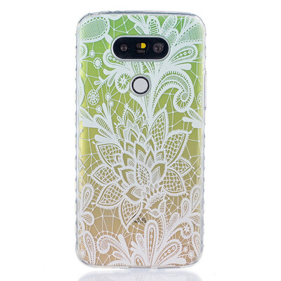 

Rose Pattern Soft Thin TPU Rubber Silicone Gel Case Cover for LG G5