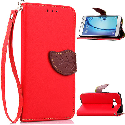 

Red Design PU Leather Flip Cover Wallet Card Holder Case for Samsung Galaxy On5/G5500