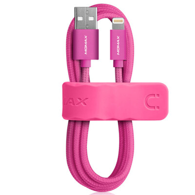 

MOMAX MOMAX MFi certified Apple data cable charging line nylon weaving 1 m pink support iphone5 / 6s / 7Plus / SE / ipad air mini