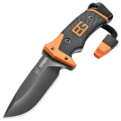 

GERBER Белл Gebo наружного оборудования, на открытом воздухе выживания кемпинг прямой нож для самообороны огнестрельного оружия принято носить карманные свисток 31-001901