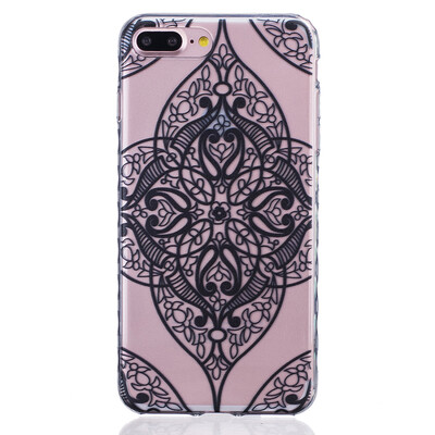 

Black love Pattern Soft Thin TPU Rubber Silicone Gel Case Cover for IPHONE 7 Plus