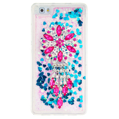 

Dynamic Quicksand Glitter Liquid Soft TPU Case Cover For HUAWEI P8LITE