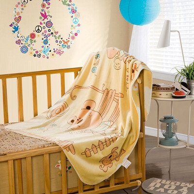 

Ying Xin Bedding Home Knit Naple Office Small Blanket Children Blanket Mink Velvet Baby Blanket Double 100 140cm Ben Stupid Bear