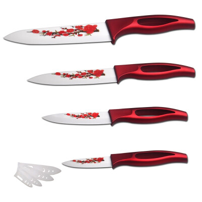 

4pcs Ceramic Knives Sharp Knife XYJ Brand Kitchen Knife Set Red Handle Cooking Knives