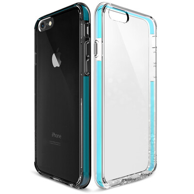 

Chick Mooney iphone7 phone shell / protective shell Apple 7 phone sets / protective cover silicone drop all-inclusive high-definition variable series transparent blue frame