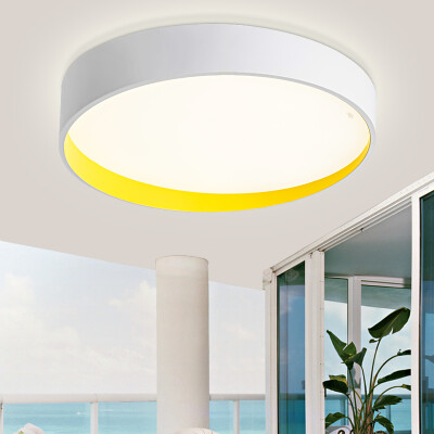 

NVC NVC lighting LED bedroom lamp ceiling lamp round iron two-color dimming ENKX9073 yellow for 10-15 level