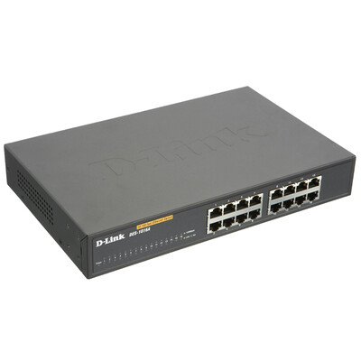 

D-Link dlink DES-1016A Fast switchboard 16-port office home desktop with rack accessories