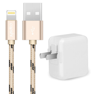 

Capshi Apple, 7/6 / 5s линия данных зарядный кабель 1 метр роскошь золота + 2А телефон штекер зарядного устройства адаптированы к U1 компании Apple iPhone5 / 6s / 7plus / мини / Скины воздух