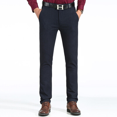 

Playboy PLAYBOY casual pants men's fashion Slim straight trousers 16042PL3322 dark blue 34
