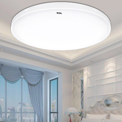 

Jingdong supermarket] TCL LED ceiling lamp Tsui silver 18W white study bedroom corridor living room kitchen and toilet balcony lamp round diameter 35cm 10-15