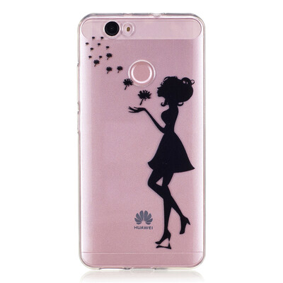 

Dandelion girl Dress girl Pattern Soft Thin TPU Rubber Silicone Gel Case Cover for HUAWEI Nova