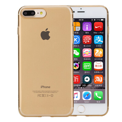 

Locke ROCK Apple 7plus 8plus phone shell iphone7 8plus protective cover TPU slim silicone soft shell through gold