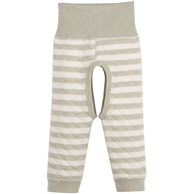 

Xin Song baby color cotton warm open file belly pants newborns autumn and winter thickening color cotton underwear pants natural green stripes D156B66 / 44