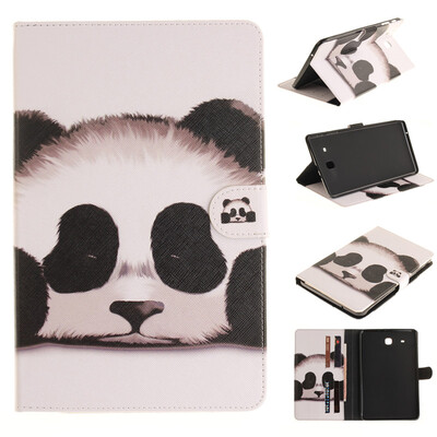 

Panda Стиль Тиснение Классический откидная крышка с подставкой Функция и слот кредитной карты для SAMSUNG Galaxy Tab E 9.6 T560