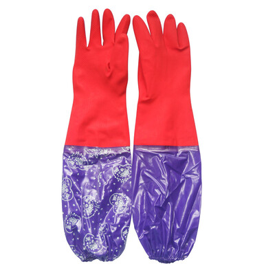 

Yinglite Yinglite Lengthen Plus Clean Premium Nitrile Latex Dishwashing Rubber Housework Gloves - Perfect Thickness for Dexte