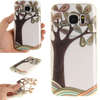 

Hand painted trees Pattern Soft Thin TPU Rubber Silicone Gel Case Cover for SAMSUNG GALAXY S7