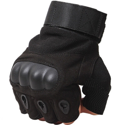 

Bowo Nick outdoor climbing black hawk half finger special gloves sports tactical gloves riding gloves hard shell models M