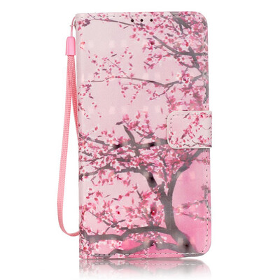 

Cherry blossom Design PU Leather Flip Cover Wallet Card Holder Case for SAMSUNG NOTE5