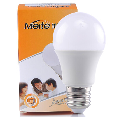 

US special Meite LED plastic aluminum bulb E27 large screw mouth bulb 9W yellow 3000K MT-Q309D