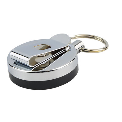 

Retractable Metal Card Badge Holder Steel Ring Belt Clip Pull Key Chain