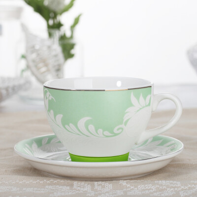 

Jay Jay Coffee Cups Ceramic Relief Swallowtail Butterfly Coffee Cup Set Set Green