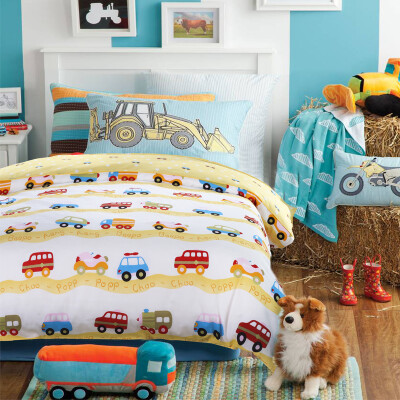 

Polar Cloud Bedding Home Textiles Cotton AB Version Cartoon Cover Baby Baby Cotton Cover Single Item East African Forest Blue 120 * 150cm