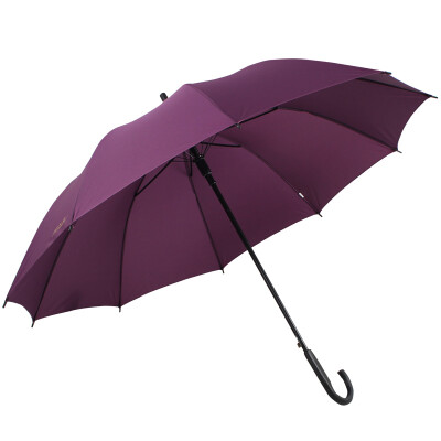 

Heavenly umbrella solid color increase reinforcement strong water repellent a dry black bar steel self-open straight business business clear sun umbrella deep purple 193E