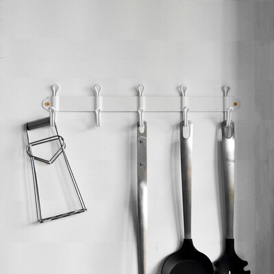 

F-BARTL Coat Hook Настенная стойка для крюка с 5 двойными подвесками для пальто, шляп, шарфов, ключей